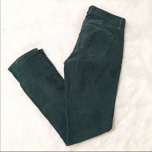 J. Crew Pants - J. Crew forest green corduroy pants 26 regular